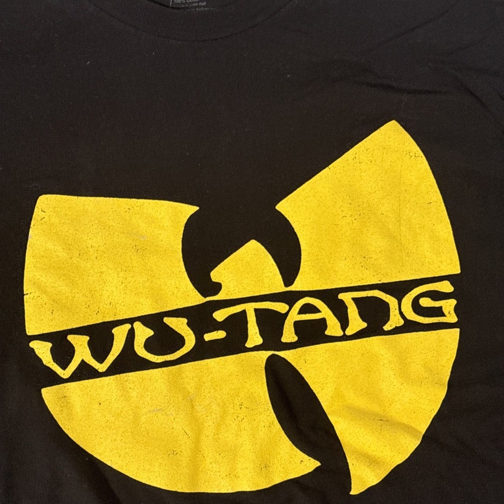 Wu-Tang Clan Logo Graphic T-Shirt Black Yellow Men's XL Hip Hop Rap Tee - Picture 3 of 7